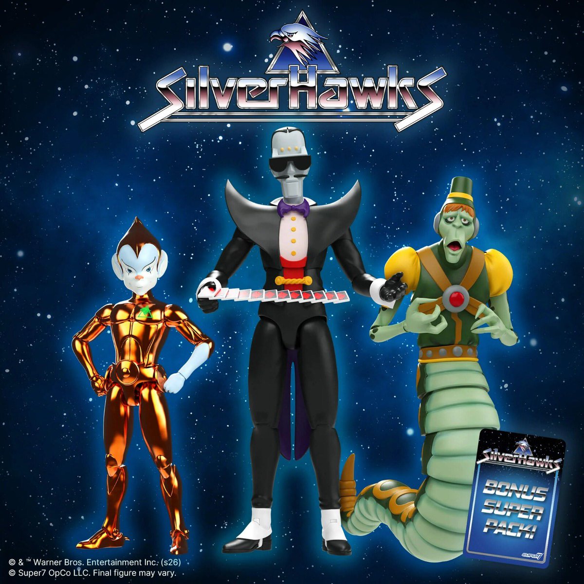 ThunderCatsOrg's tweet photo. Spread your wings and get to Limbo! The new #SilverHawks Wave 8 is up for preorder now at https://t.co/Zl18pltNcN. Get yours now. #super7ultimates #thundercatsorg @super7store https://t.co/w6pbd7DGLW