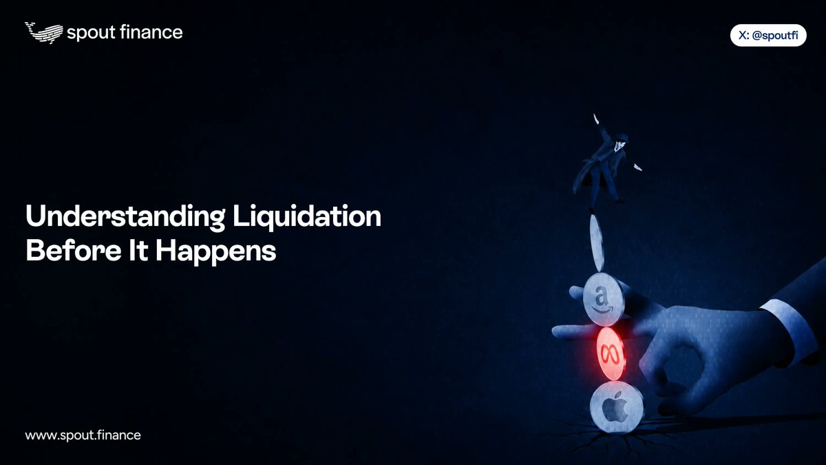 SpoutFi's tweet photo. Liquidation is the word that scares most people away from borrowing against their assets.

The horror stories are everywhere. One rough day in the market and a position gets wiped out, sold off at the worst possible moment, gone before you even saw it coming.

As we build Spout Finance, we’re designing a different experience.

Every position will show you in real time how much room you have before action is needed.

The more room you have, the more market movement your position can absorb. You’ll always know where you stand, with clear visibility before reaching any critical threshold.

And if a position does reach that point, Spout is designed to restore balance by selling only what is needed to bring the position back to a healthier state.

The goal isn’t to punish you for a bad day in the market. It’s to keep your position alive through it.

Because the point of borrowing against your assets was never to risk losing them.

It was to keep them working for you, even when the market gets loud.