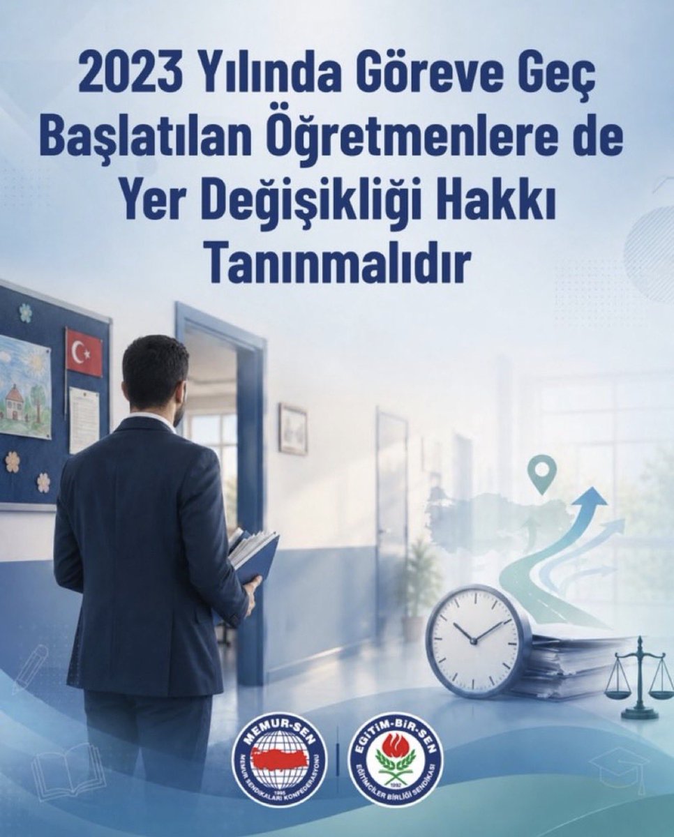 EBSGurpinar's tweet photo. 9 Mayıs 2023’te atanmalarına rağmen @temeb ‘in 45 bin öğretmenimizi 1 Eylülden sonra göreve başlatması ciddi hak kaybına neden oldu. Öğretmenimiz kendi istek ve iradeleri dışında  idari tasarruf nedeniyle mağdur edilmemelidir. https://t.co/rXfcNCePuu