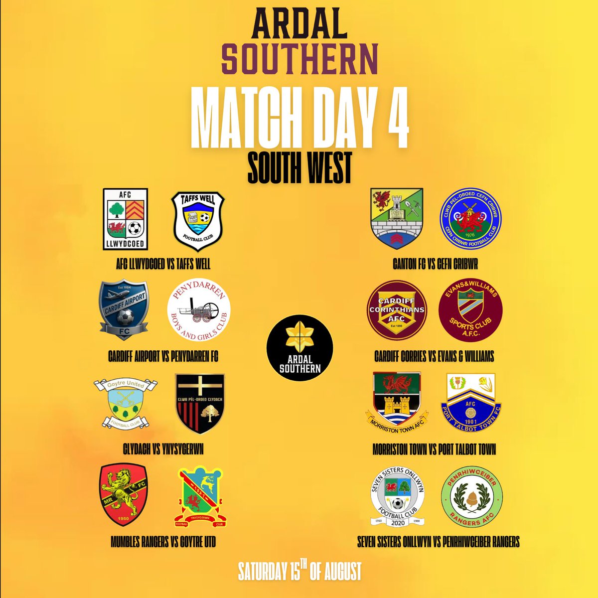 ArdalSouthern's tweet photo. Here are our South West Fixtures @ArdalSouthern for Matchdays 2-5 https://t.co/Sx9Wo6R4AO