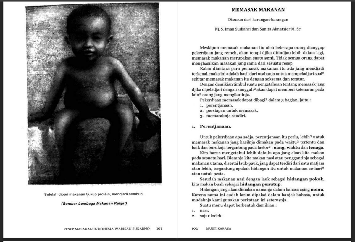 flamedelaflame's tweet photo. Seneng banget ternyata ada pdf Mustikarasa cetakan pertama (1967) di wikimedia 

Prabowo and his BGN would never reach this level of aura https://t.co/L63reLHXWd