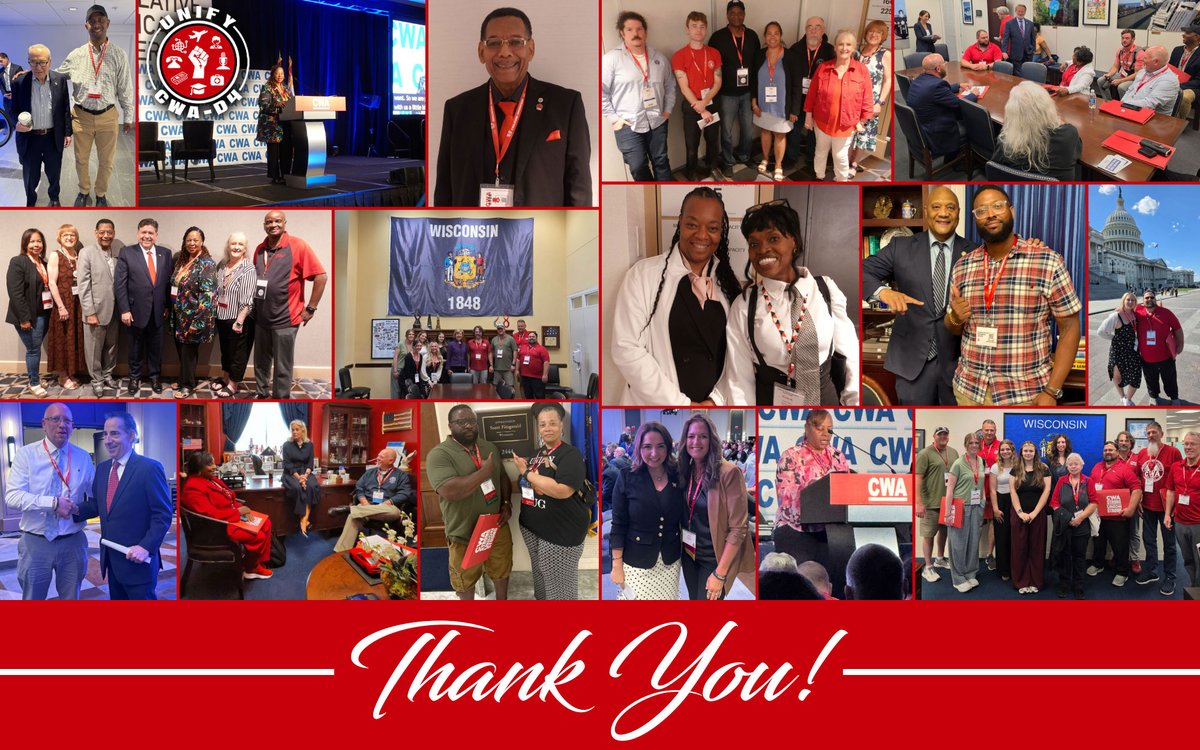 D4CWA's tweet photo. The 2026 @CWAUnion Legislative Conference is in the books! Thank you to everyone who helped make it a triumph. The long days, preparation, &amp; sore feet helped make this conference resoundingly successful, and your activism is what makes our union stronger every day. #CWAStrong-er! https://t.co/9LwkcaIlnH