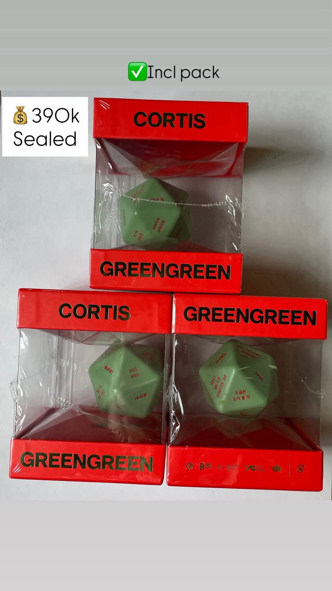 kroomthings's tweet photo. #wts readystock album greengreen cortis 
Studio bridge street dice 
Photocard POB weverse keyring 

‼️ details cek foto
📍 Medan https://t.co/wfxapQvXfg