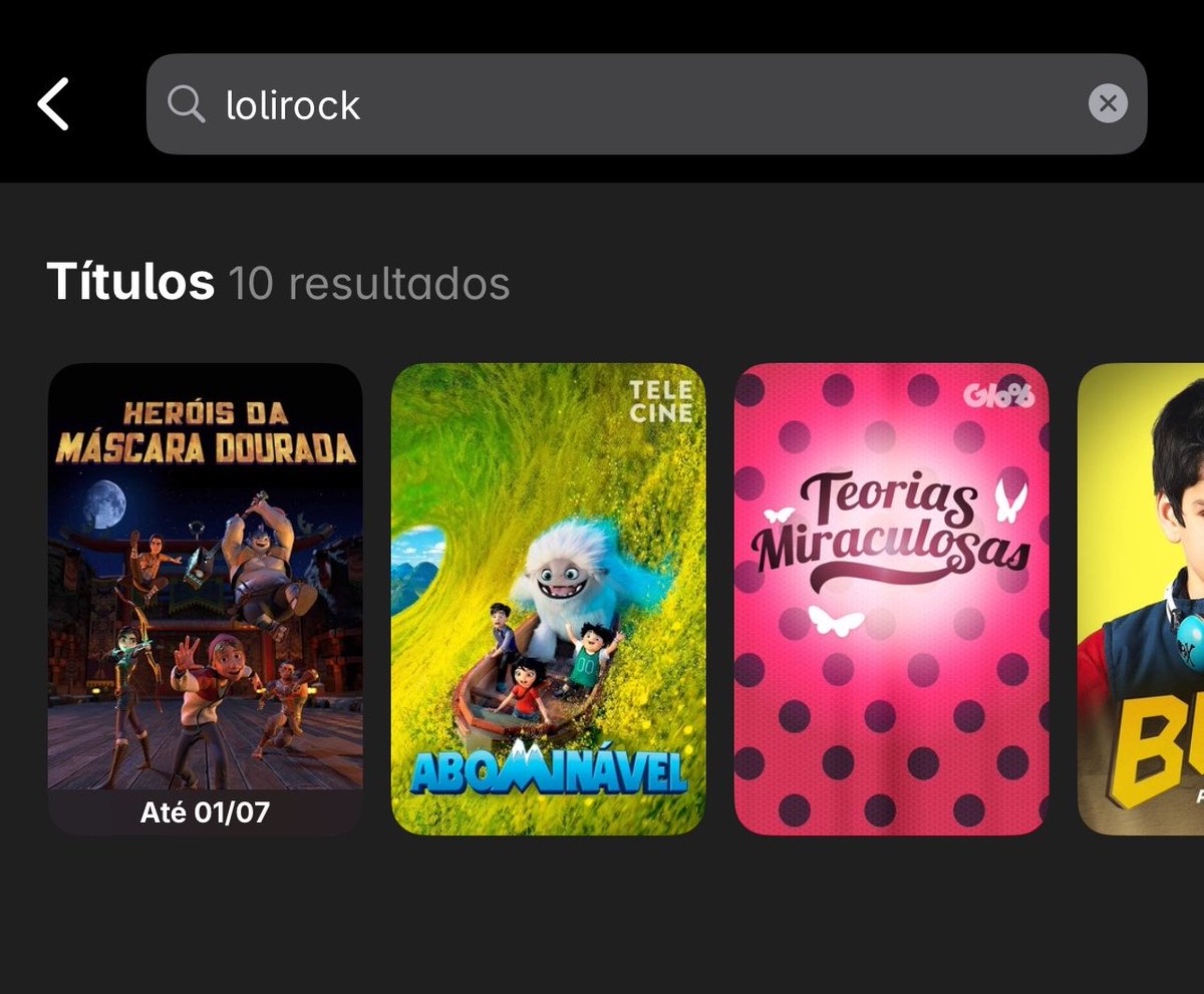 sberryran's tweet photo. o gloob odiava lolirock mesmo né? tem até porto papel na globoplay mas não tem lolirock https://t.co/U8pL3EnIrQ