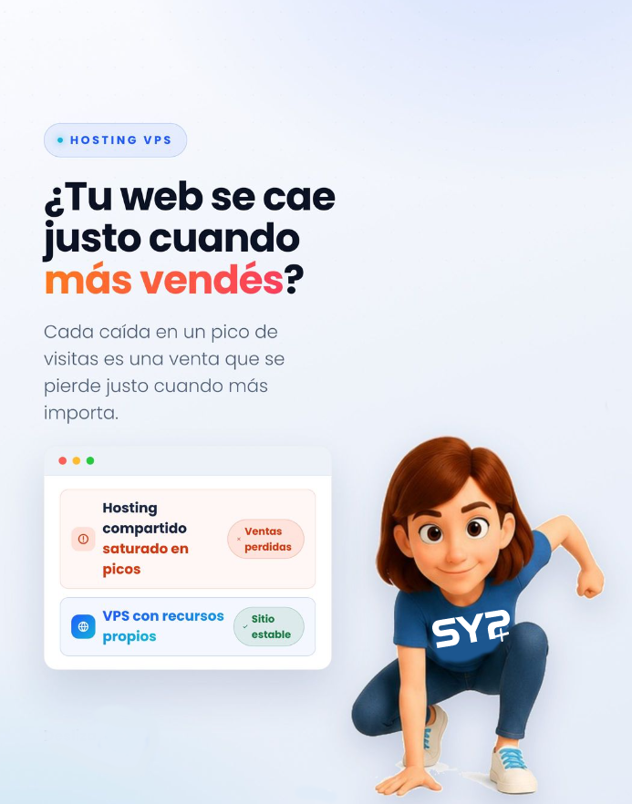 SYPDesign's tweet photo. 📷 ¿Tu web se cae justo en cada promoción fuerte? Puede que ya no te alcance el hosting compartido. Te contamos cómo saber si necesitás un VPS .com.ar y cómo migrar paso a paso, sin saber de tecnología.
📷
#HostingVPS #PymesArgentina #WebQueAguanta https://t.co/TZl3bqqZlT