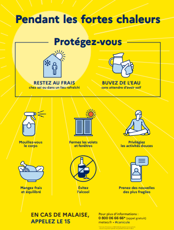 Image de Préfet des Pays de la Loire et de Loire-Atlantique : #Météo | En cette période de fortes chaleurs, restez vigilants et adoptez les bons réflexes :
✅b