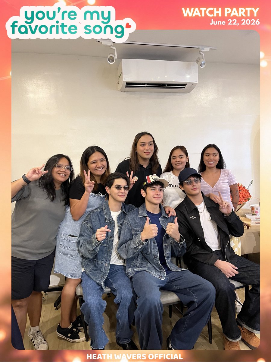 HeathWaversOFC's tweet photo. A heartfelt thank you to GMA Public Affairs @GMA_PA production staff for joining and supporting our watch party for You’re My Favorite Song! 🎶💙

Having you with us made the event even more meaningful. Your presence, support, and enthusiasm meant so much to our community, and we truly appreciate you taking the time to celebrate with us.

Congratulations on the successful pilot episode of You’re My Favorite Song! ✨ We are thrilled to witness the beginning of this beautiful journey and wish the show continued success in the days ahead. May it touch more hearts, inspire more viewers, and continue to resonate with audiences throughout its run.

Thank you for making this watch party a memorable one. 💙

MEET MIGUEL MIRAFLOR 
#YMFSPilotWeek #HeathJornales