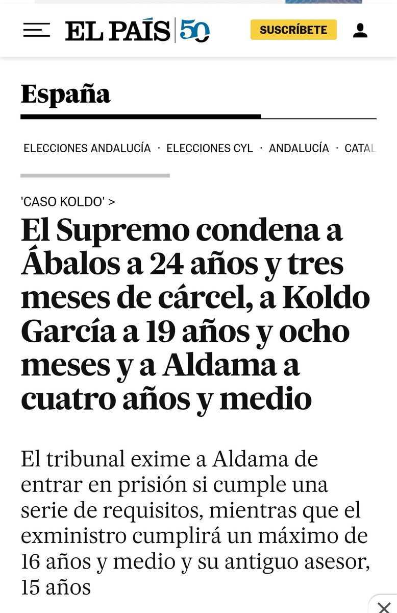 GallardoSolerA's tweet photo. El que vino a regenerar el PSOE-A va a tener 24 años para regenerarse en prisión. El tiempo pone las cosas en su sitio https://t.co/YJBVr9187M