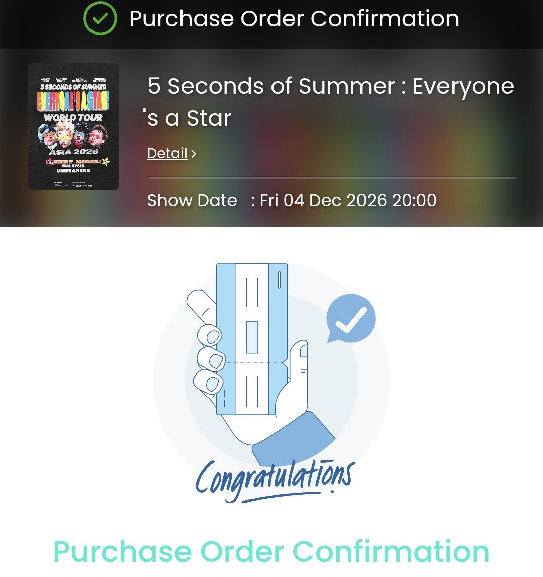 faridatulzk's tweet photo. gais , i got ma ticket FINALLEHHHH😭🫰🏼 https://t.co/BVNEAHVVfr