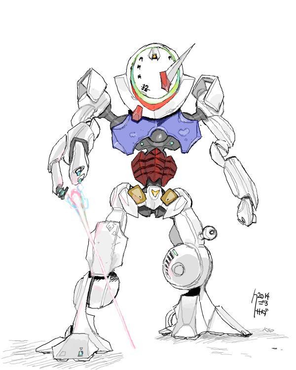「ガンダムを要素だけで描くみたいな遊びはdrawr時代からずっとやってるけど、なん」|クサダのイラスト