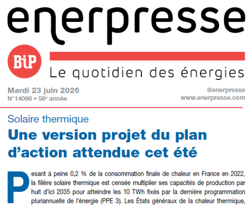 enerpresse's tweet photo. Au sommaire de @enerpresse 

🇫🇷 Solaire thermique : une version projet du plan d’action attendue cet été

🇩🇪 Allemagne - Le BWE et IG Metall réclament de nouveaux AO éolien en mer

🇺🇸Etats-Unis - @newcleoenergy entre dans la fusion avec Shine sur le cycle du combustible https://t.co/UGPicaje3I