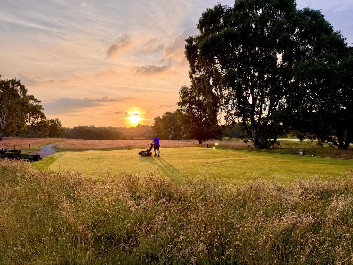 andywoodgolf's tweet photo. Fantastic weather for final setup this morning for the @RandA regional qualifying #golf #greenkeeping some great scores in so far including a -4 for Rob Rock https://t.co/tj1lZPt61X