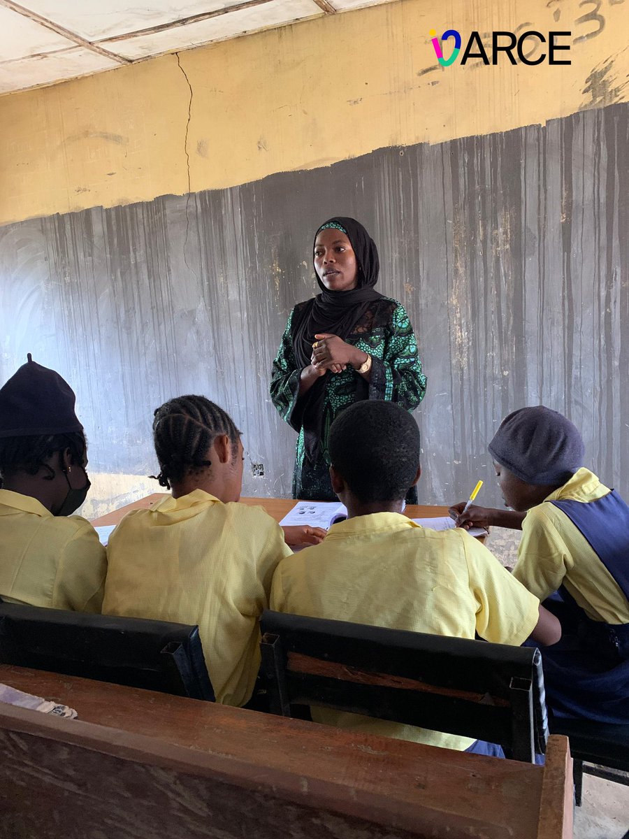 VARCENigeria's tweet photo. Educating a girl today empowers a generation tomorrow."
On  Period Poverty Alleviation Project the program implementation team held an impactful *learning* session with adolescent girls at Osun unity high School https://t.co/rxBDFRa584