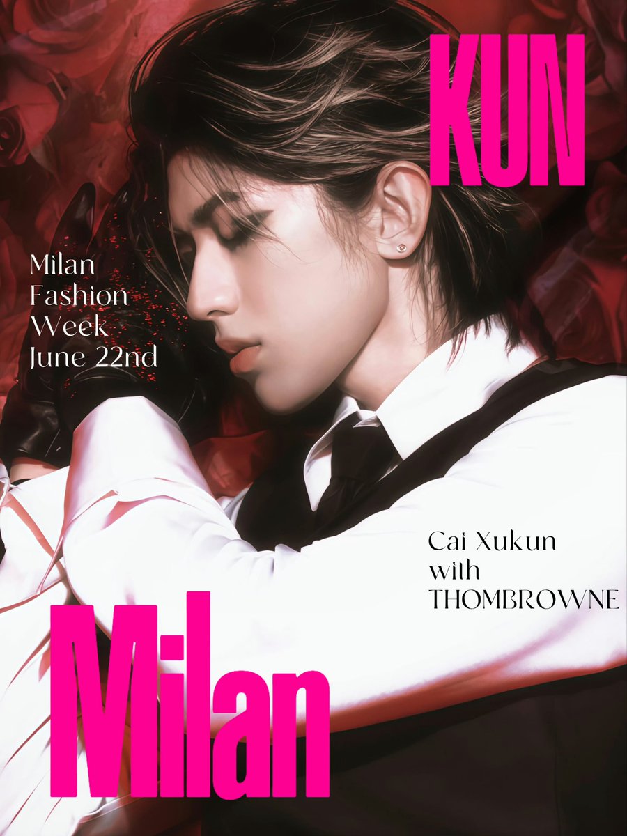 jujukunk's tweet photo. KUN represents China on Thom Browne’s historic first Milan catwalk.

KUN’s MFW moment
#KUN #KUNxTHOMBROWNESS27 #THOMBROWNE #MFW
@kun_officialx @ThomBrowne https://t.co/o0WvM8I4mu