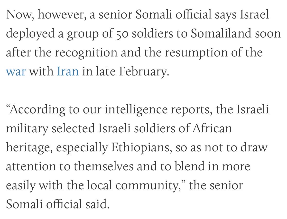bonzerbarry's tweet photo. AA is probably not happy about this. Reminder that Abdul Malik al-Houthi recently said in a speech that they are monitoring developments on “Somali soil” and that they will mot hesitate to strike israeli bases. https://t.co/OEOy3Z2hYr