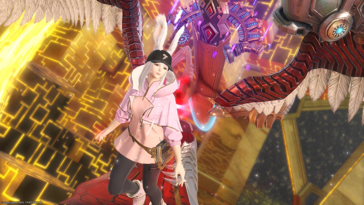 7ma9_ff14's tweet photo. ゼレニアマウントと
染色はピンク系になりました https://t.co/a2vCMO7jDY