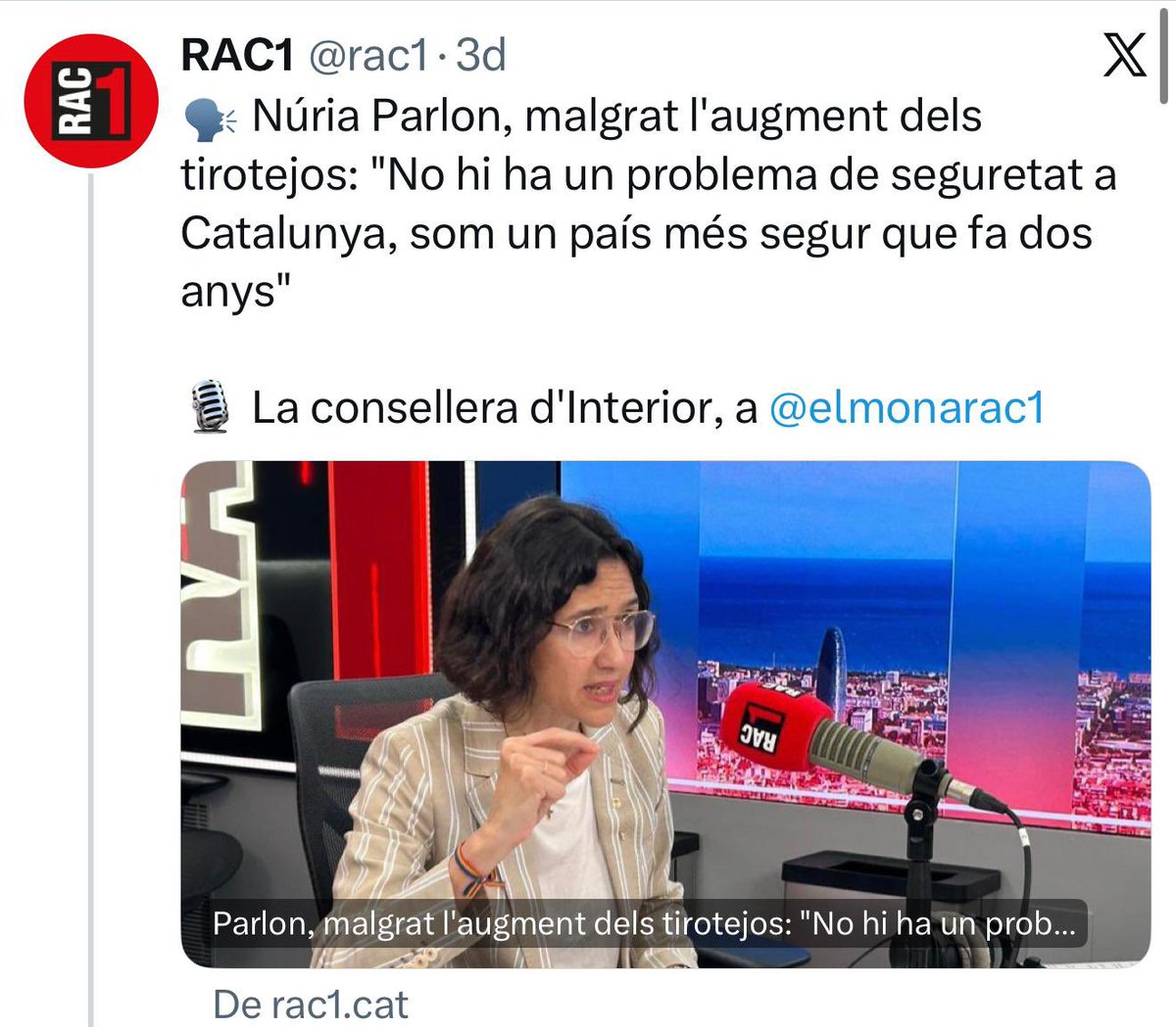 Igarrigavaz's tweet photo. Hemos pasado, en dos generaciones, de escuchar al sereno y dormir con la puerta de casa abierta, a convertirnos en el balneario criminal de Europa.

Pero para el Gobierno del PSC, Cataluña es "más segura que hace dos años".

Vamos a echar a estos ineptos y a devolver la seguridad a nuestros barrios, cueste lo que cueste.