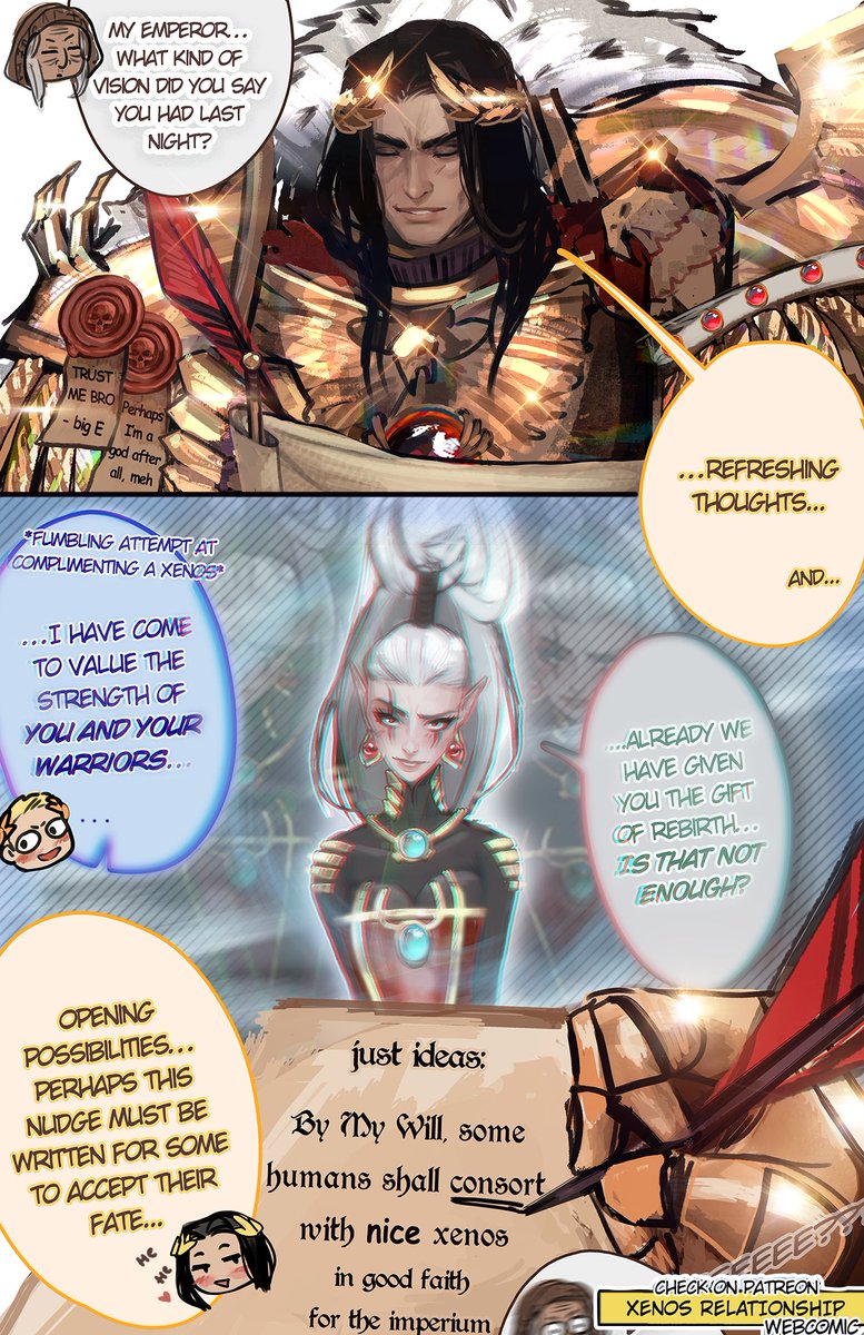 Wamurya's tweet photo. What big E tought of Xenos
#warhammer40k #40k #eldar https://t.co/KwIzZaJm4I