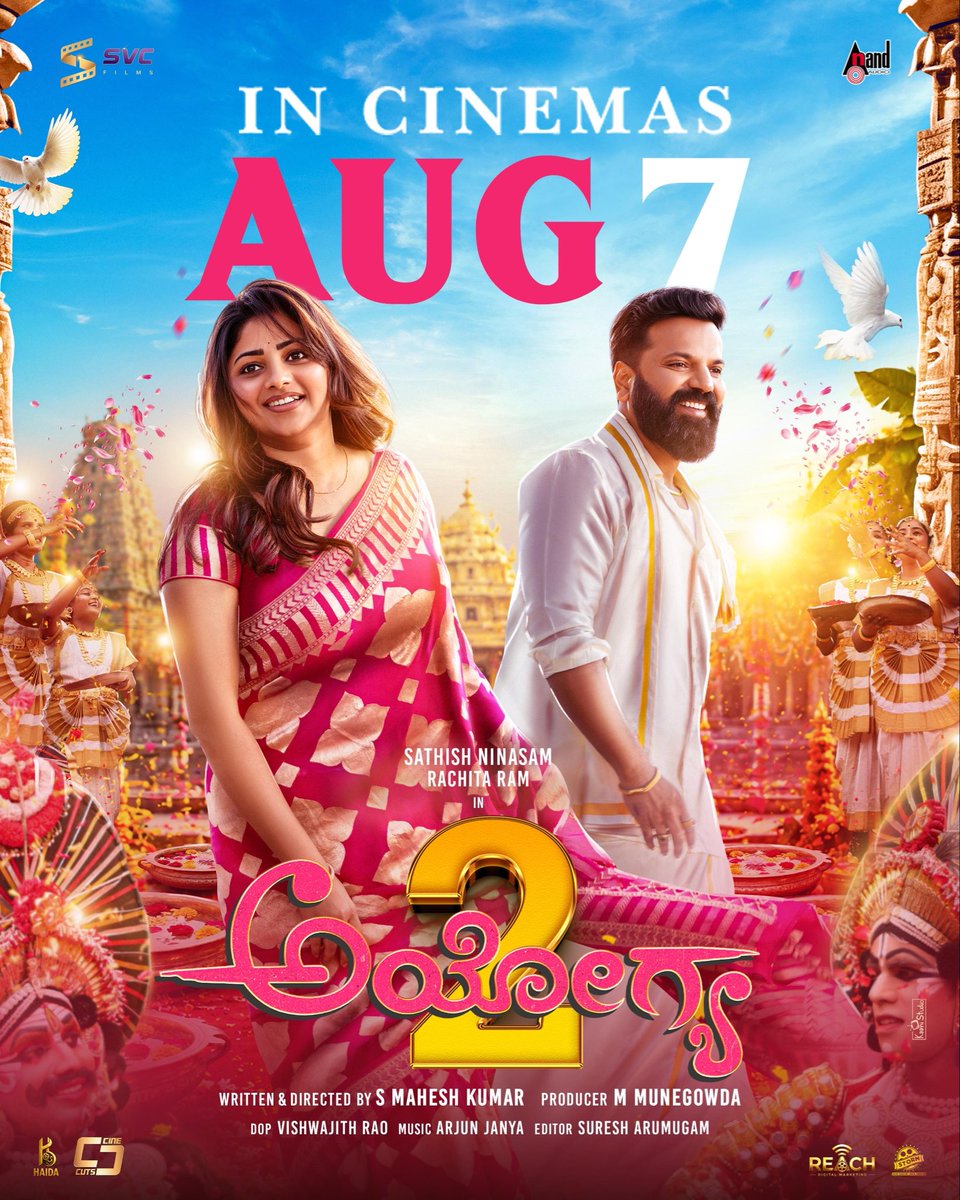SathishNinasam's tweet photo. ಆಗಷ್ಟ್ 7 ರಿಂದ ❤️ https://t.co/DmSI6eREbr