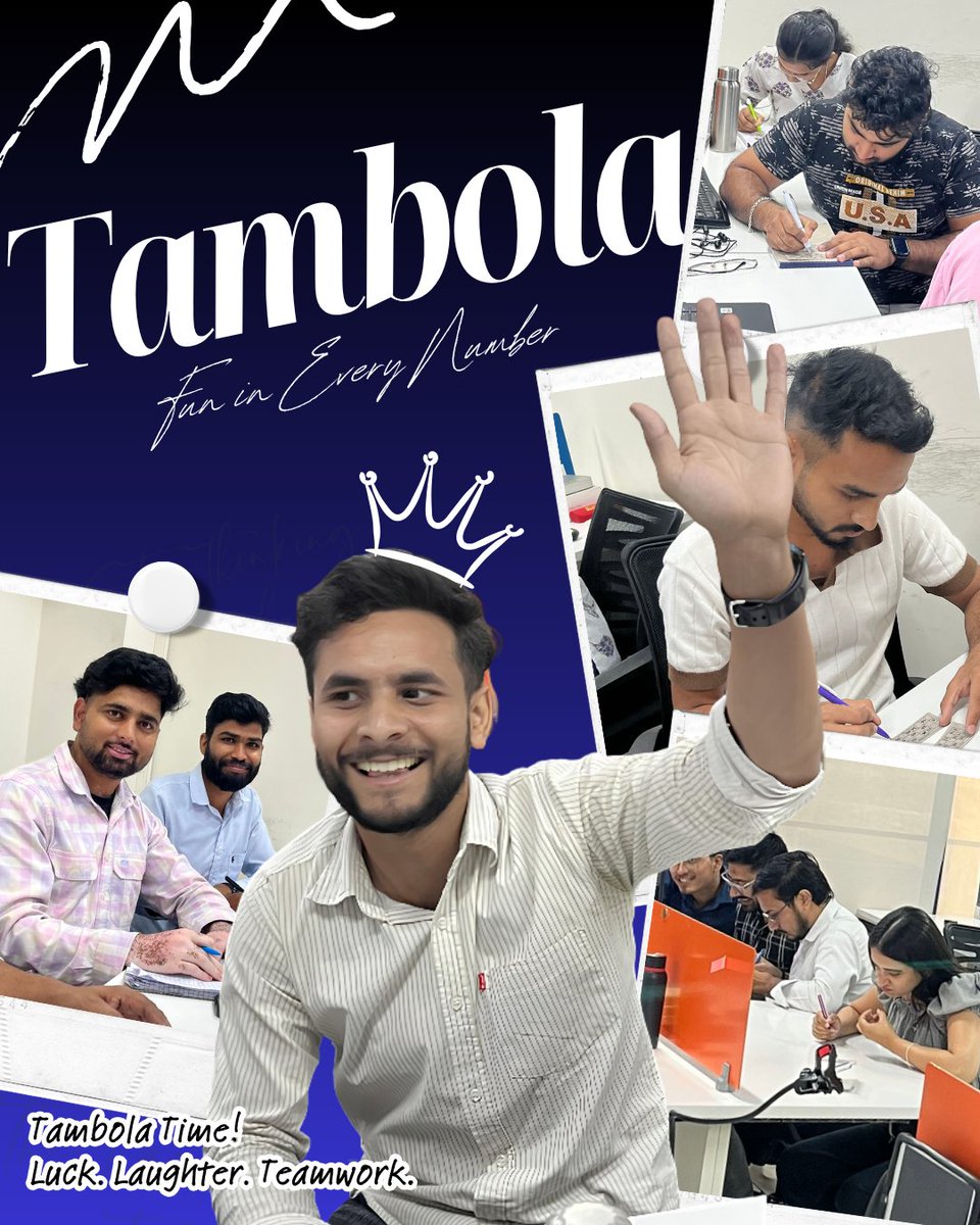 netscapelab's tweet photo. Fun Friday + Tambola = Smiles, laughter, and great memories! 🏆✨

A perfect way to end the week with fun and team spirit.

#FunFriday #Tambola #TeamBonding #WorkplaceFun #EmployeeEngagement #OfficeActivities #FridayVibes #TeamSpirit #WorkCulture #FunAtWork https://t.co/zL936AWxAU