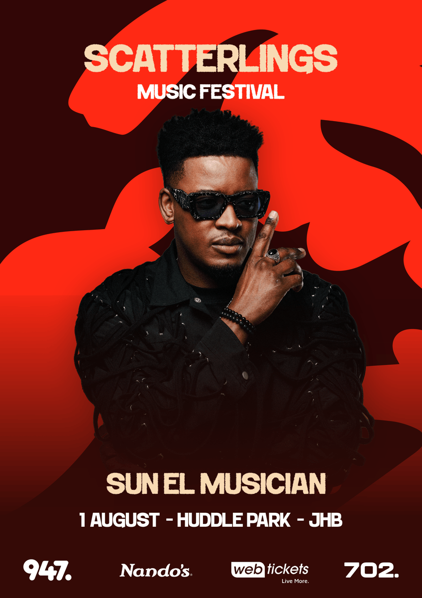 scatterlings_za's tweet photo. Sun-El Musician at Scatterlings.

Come ready to move. Come ready to feel it.

Tickets: https://t.co/wB8W4elll3

@947 @Radio702 @NandosSA @webticketsSA https://t.co/59YNZV58K3