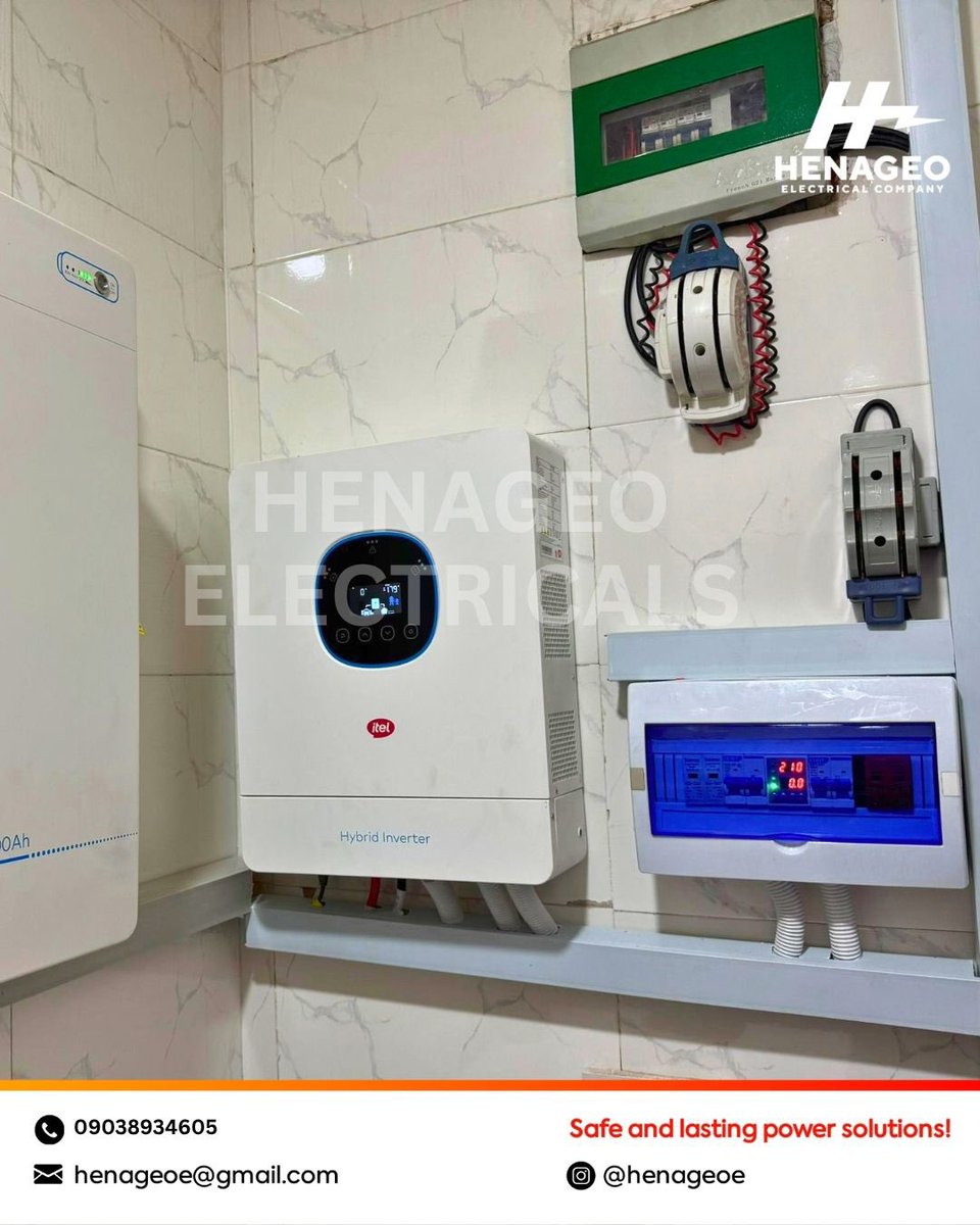 henageoe's tweet photo. 6kW Inverter for seamless power management

5kWh Lithium Battery for reliable backup

6 units of high-efficiency 625W solar panels

Clean energy, maximum efficiency, and zero 
interruptions. 

Ready to switch to smart power? Drop us a message!
#solarenergy 
#renewableenergy♻️ https://t.co/xiH05Ly17n