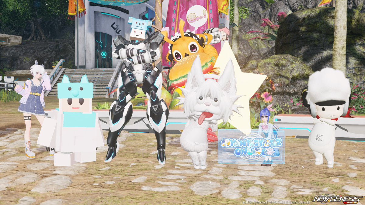 hosino_melissa's tweet photo. #星野メリッサの思い出のアルバム #PSO2NGS_SS #PSO2_SS

今回のPSO2は、おつかいラッピーちゃんで！ｗ

ももちゃんといっしょに
トナ会の緊急クエストと期間限定クエストに混ざらせてもらいました！ｗ

クリア後に記念撮影も！ｗ
ごいっしょありがとうございます！ｗ

ガロア緊急も、ソニックの期間限定クエストも
正直もう飽きてしまっていたのだけど
やっぱりフレンドさんたちといっしょにやると楽しいね。。ｗ

解散後、ももちゃんと記念撮影をしたかったので
ももちゃんのクリスぺに行って、お花畑の前で記念撮影をしました！ｗ