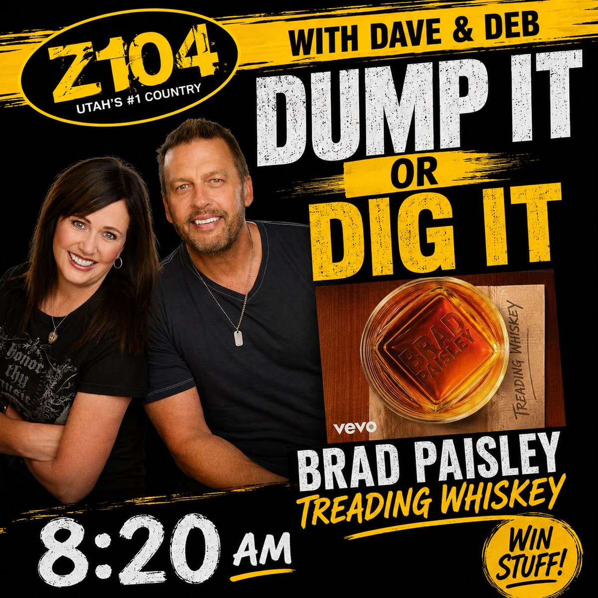Z104Country's tweet photo. Hump It Or Dump It coming up at 8:20 this morning!  Tune in to hear the song and weigh in by text (385) 292-1043 for your chance to win tickets for #ZachTop July 10 at Utah First Credit Union Amphitheater1 https://t.co/lfmmWCrao6