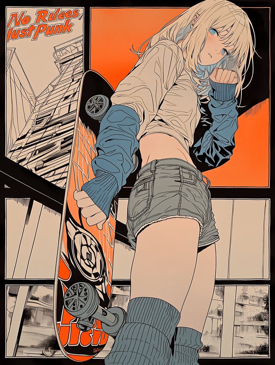 With a Skateboard