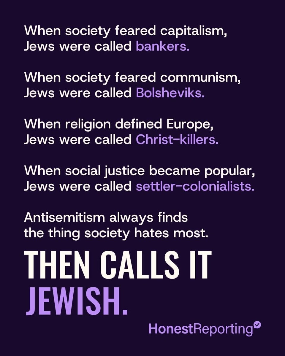 TheJewishAlly's tweet photo. The accusation changes. 
The target never does.
Save this. 
Share it. 

The pattern needs to be seen. 
@HonestReporting https://t.co/3ECn215M7W
