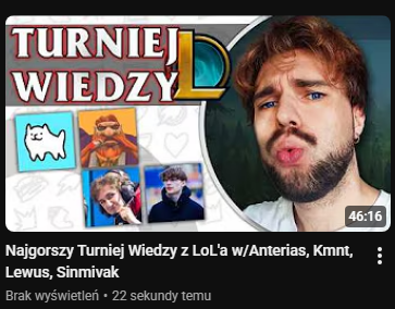knucias's tweet photo. Siemano, na kanał wleciał Turniej wiedzy z takiej oto gierki bierki!

Udział wzieli @anteriasZiomal @kmntxd @lewuslol i @sinmivak 

A także jedno dodatkowe cameo 👀
Zapraszam! https://t.co/mipXO3pf3V