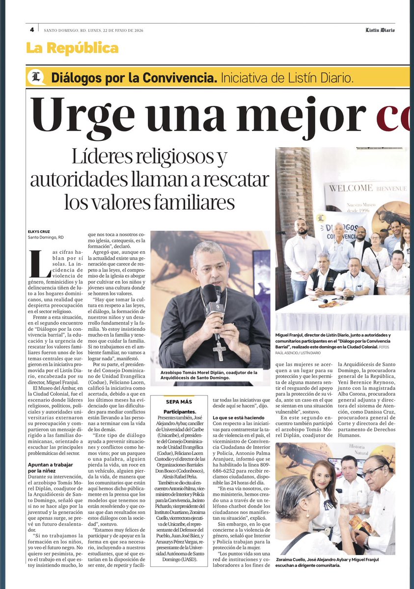 JusticiaRD2021's tweet photo. RESTABLEZCAN LAS FISCALÍAS BARRIALES. Hoy ya no son las mismas, sus objetivos no se procuran, entre ellos, la ausencia de integración de los comunitarios en la prevención de la #violencia y sus participaciones en las mediaciones de los pequeños conflictos. 

¡Qué pena! https://t.co/zYG9kok4ME