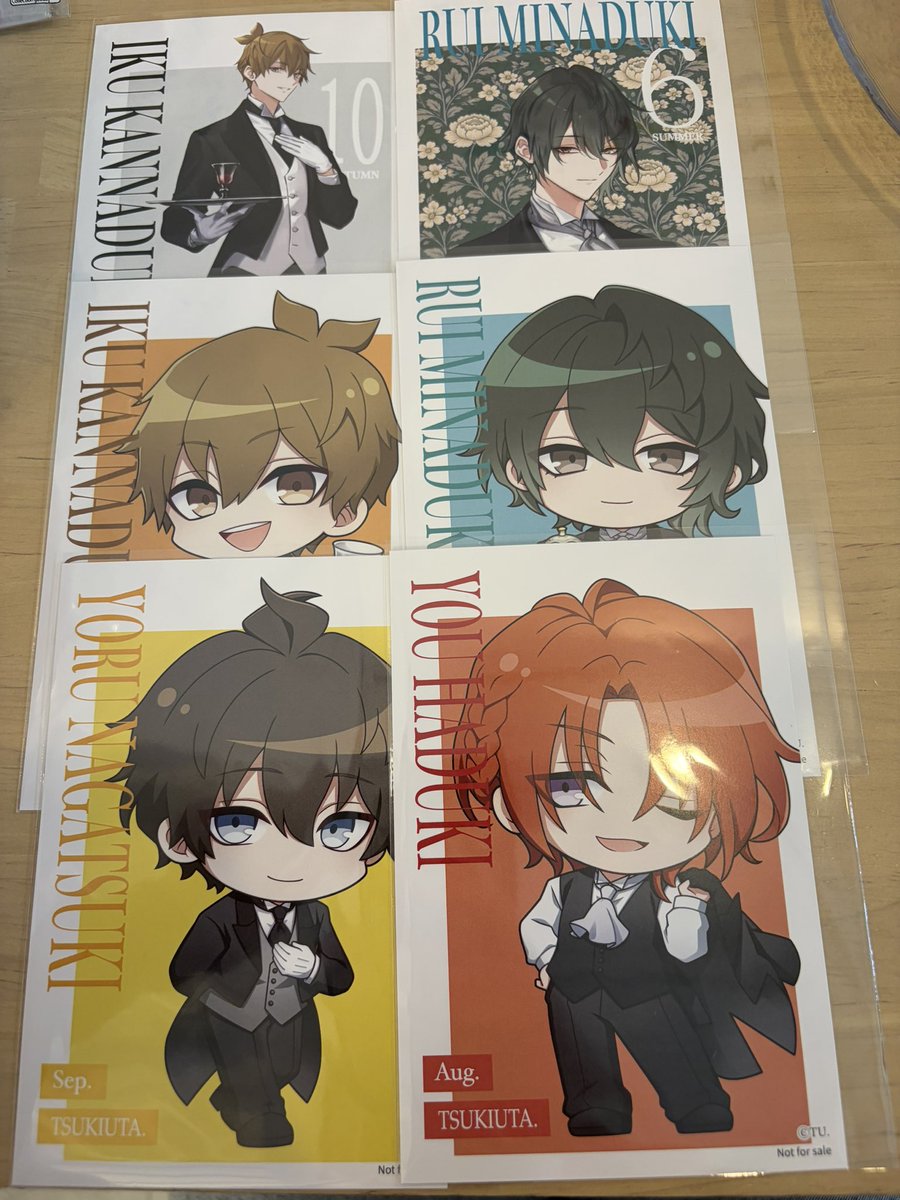 aya_ritsu0922's tweet photo. 【交換】ツキウタ。 Procellarum プロセラ オシアド イラストカード ポストカード コースター アクコ 特典

【譲】
アクコ：陽 夜 涙
特典：隼 陽 夜 涙 郁

【求】
同異種：海＞アクコ：隼＞定価(➕送料)

6/25 15時の回に参加予定
異種交換可
よろしくお願い致します🙏 https://t.co/Fq3lvftKfa