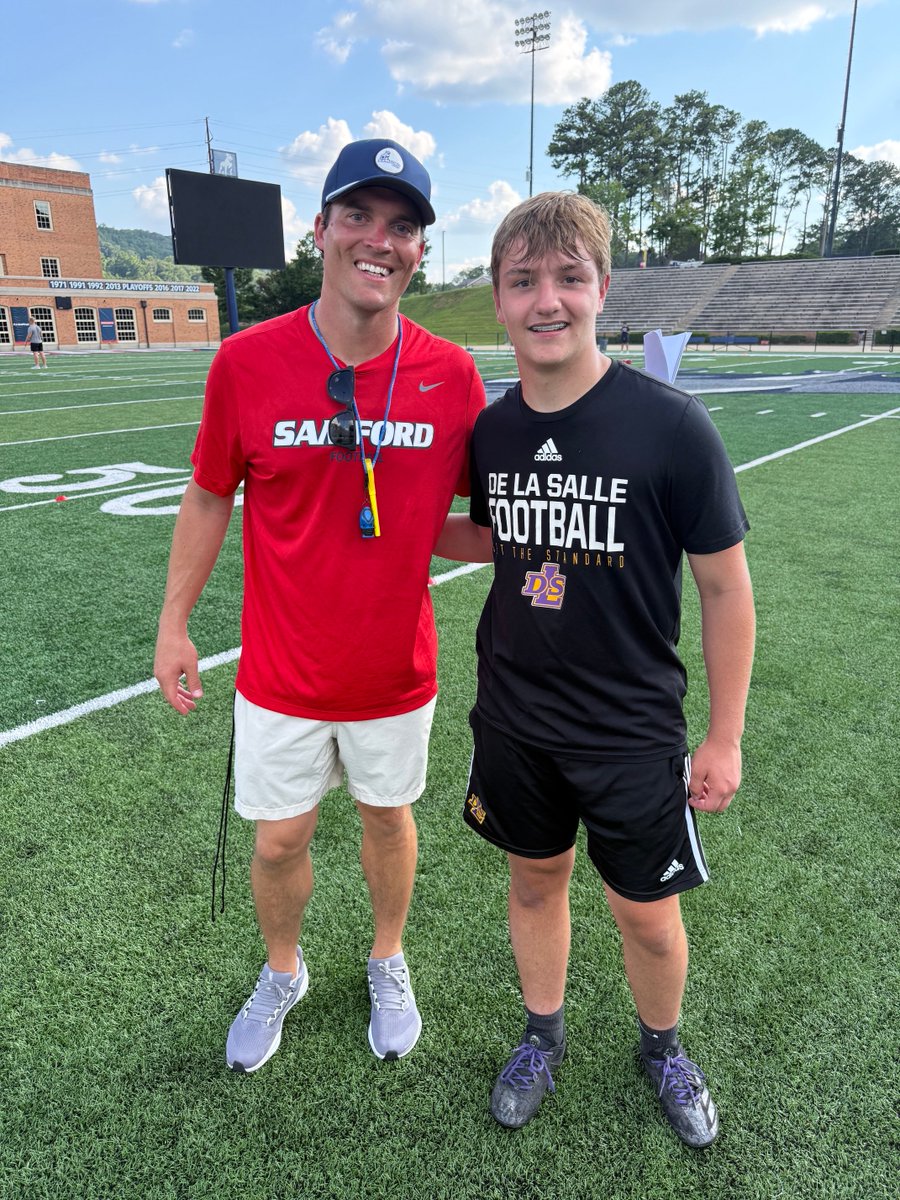 CollinMcInally8's tweet photo. Coach Gilchrist, it was great to see you again and kick for you and Coach Grass. I had an awesome time at Samford and will be back soon. 
@WillGilchrist5 @Coach_Grass @SamfordFootball @coachrohn @DLSFootball_MI https://t.co/CeqiGy1fLc
