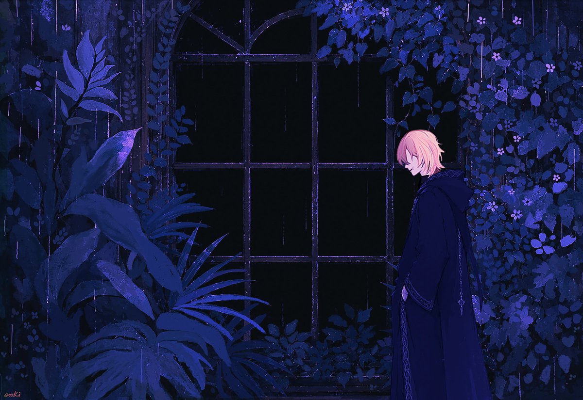 Enkiriin's tweet photo. There's a vampire outside 🦇🩸

#drawluca #NIJIENchanted2 https://t.co/QiyTG7bSfb