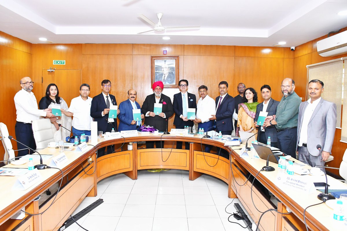 CJSNanda's tweet photo. Had the privilege of launching—Handbook on Job Work under GST and Handbook on Finalisation of Accounts with GST Perspective—at the GST &amp; Indirect Taxes Committee meeting in Chennai, reinforcing ICAI’s commitment to GST knowledge, compliance, &amp; professional excellence.

#ICAI #GST https://t.co/mFwRZeaK3k