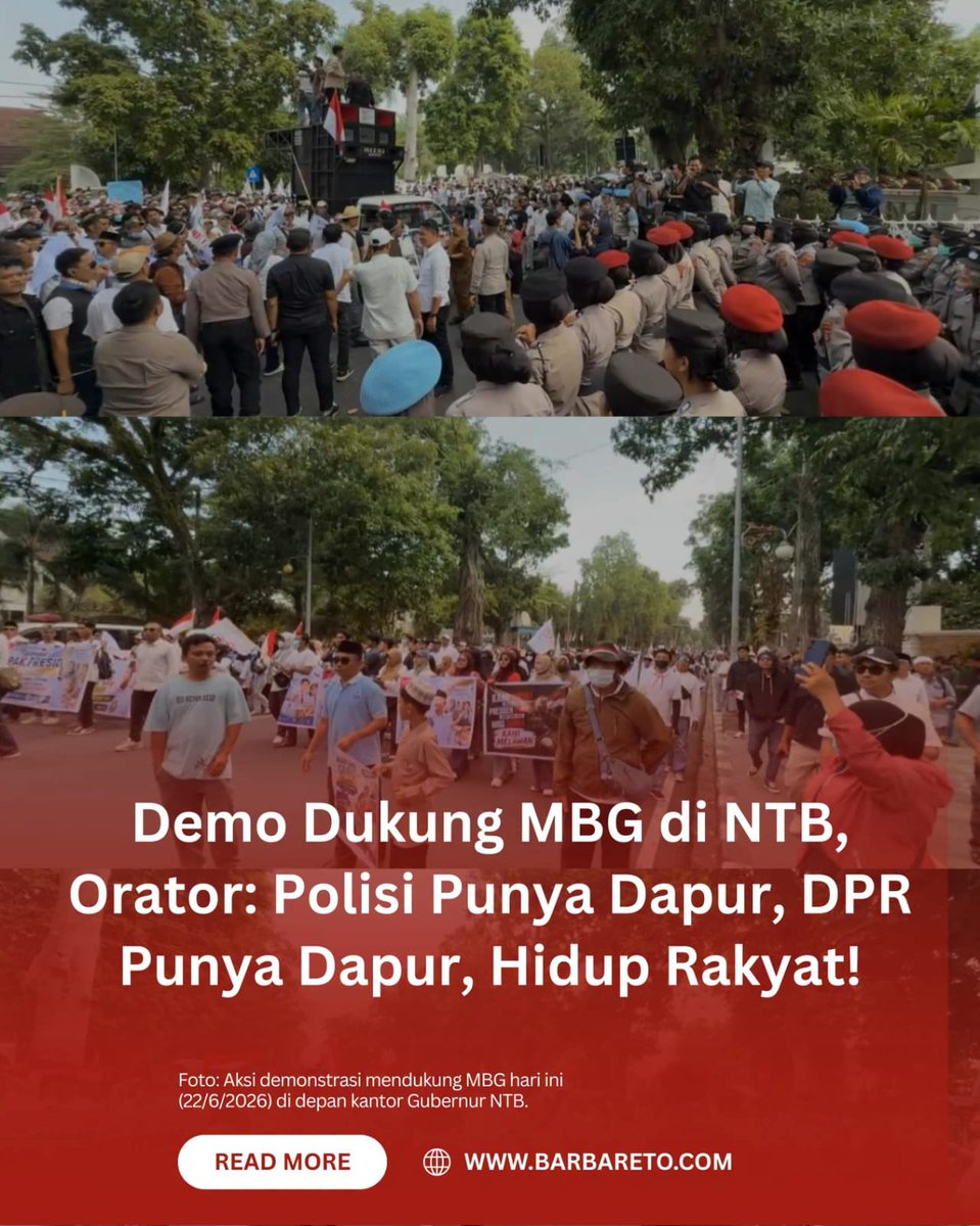 L_GTVNEWS's tweet photo. Tidak ikut Demo dianggap mengundurkan diri dari dapur MBG https://t.co/TOeELqirCe