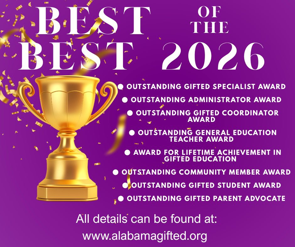 alabamagifted's tweet photo. Nominations are still being accepted! https://t.co/Uqsj2rDUWB
