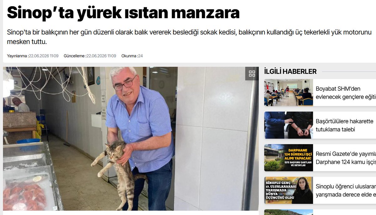 MertQtr's tweet photo. Allah akıl fikir versin. 
Biz ne yiyip içiyoruz Allah aşkına kimse yok mu şunları denetleyen ? 
Balık dükkanı içinde kedinin işi ne 
balık konulan kaplarda kedi besliyorlar. 

@sinopbel  @TCSinopValiligi   
kedi ahırı olmuş balıkçının içi 
Kapatın böyle kanun kural tanımayan işletmeleri 

@Akparti @RTErdogan 
https://t.co/yNwzOBMoXC