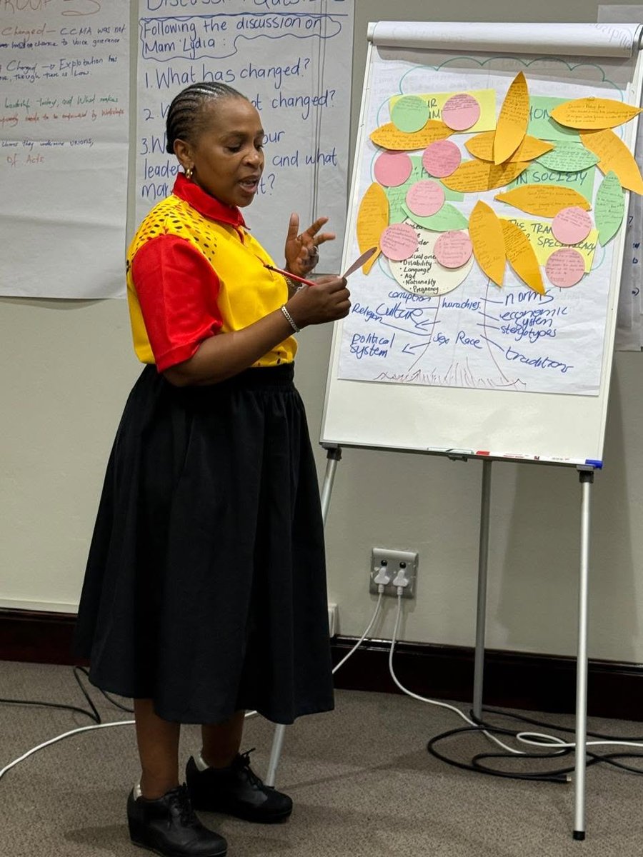 _cosatu's tweet photo. #FESSA Trade Union Gender and Women Transformative Leadership Training, in collaboration with #SATAWU, brought together workers to reflect on lived experiences, strengthen collective power, and deepen understanding of gender justice, labour rights, and inclusive leadership. https://t.co/ygjP0JXt3h