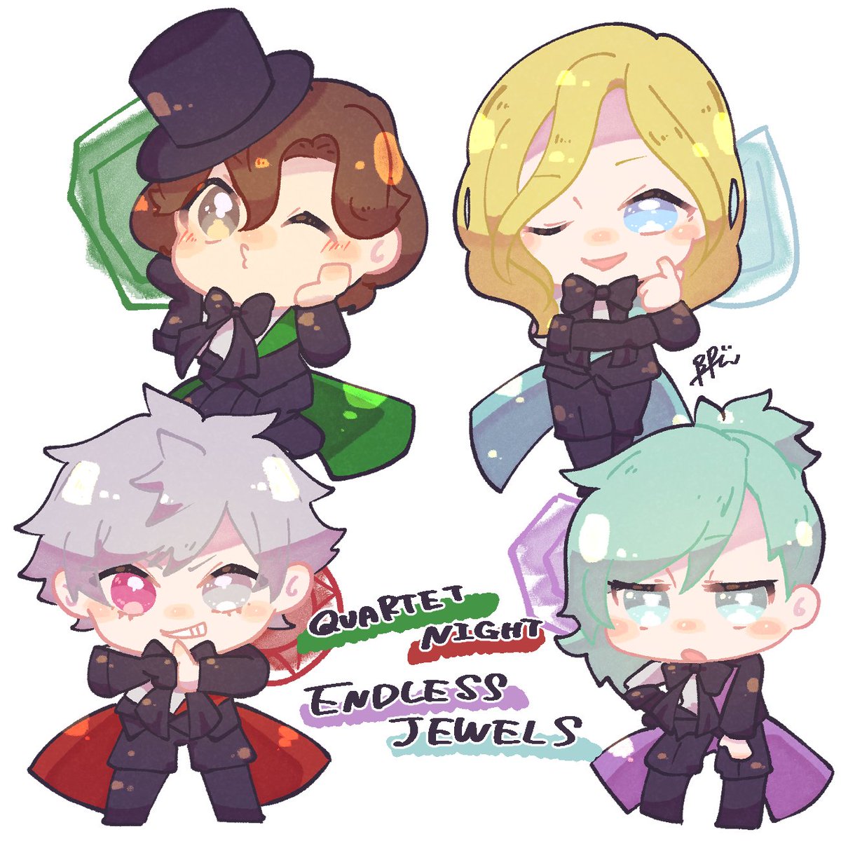 BPW_Chion's tweet photo. お菓子に付けていたイラストでした
一晩クオリティだったので細かいところは目を瞑ってください
楽しかったねカルナイに会えて嬉しかったね https://t.co/LXeaUw43WL