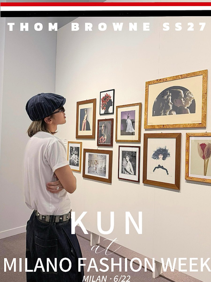oneperCent82's tweet photo. Classic never fades. Charm lasts forever.

KUN’s MFW moment
#KUN #KUNxTHOMBROWNESS27 #THOMBROWNE #MFW
@kun_officialx @ThomBrowne https://t.co/u9MxxtVQm8