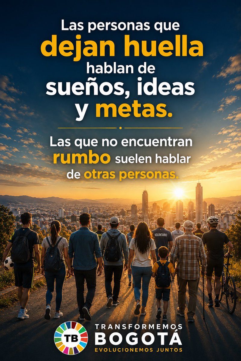wilfer_diaz's tweet photo. Las conversaciones crean destinos.

Rodéate de personas que hablen de sueños, aprendizaje y metas. La vida es demasiado corta para desperdiciarla hablando de otras personas.

¿Qué conversación estás alimentando hoy?

#TransformemosBogotá #EvolucionemosJuntos #Liderazgo #Bogotá https://t.co/gbQfMlOF08