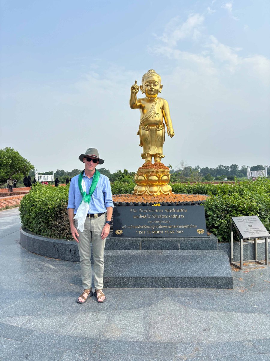 AusAmbNP's tweet photo. Visited Lumbini, birthplace of Lord Buddha — a powerful reminder of the enduring importance of peace, compassion, and understanding in today’s world.
Thanks @Lumbinidtrust for insights on tourism and development under the Masterplan.
 
#Lumbini #Peace #Compassion https://t.co/POEPn7vqox