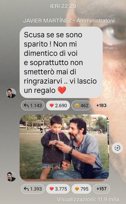 PaulVialli's tweet photo. LA "CLASSE NON E' ACQUA"... 👇    😉 

COME QUELLA DI JAVIER 🐻7⃣🇦🇷 SEMPRE EDUCATO, GENTILE E RICONOSCENTE 🤔 NEI RIGUARDI DEI SUOI VERI FAN ❣️ ❤️

#HELEVIER #HELENERS #JAVI7 #PRESTINEZ https://t.co/gEPuR5MOM5