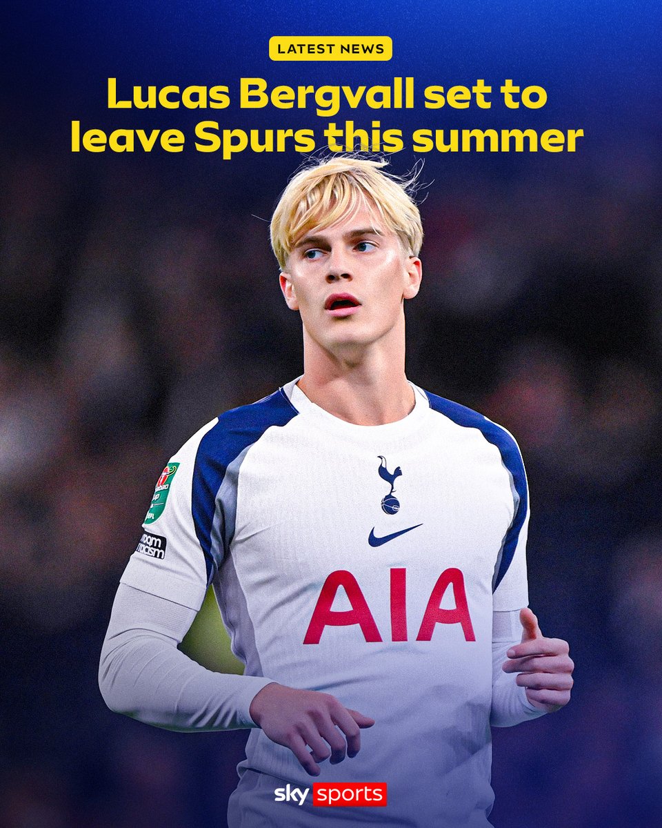 SkySportsPL's tweet photo. Sweden midfielder Lucas Bergvall has asked to leave Tottenham Hotspur this summer 🚨 https://t.co/z2fhuKfhFP