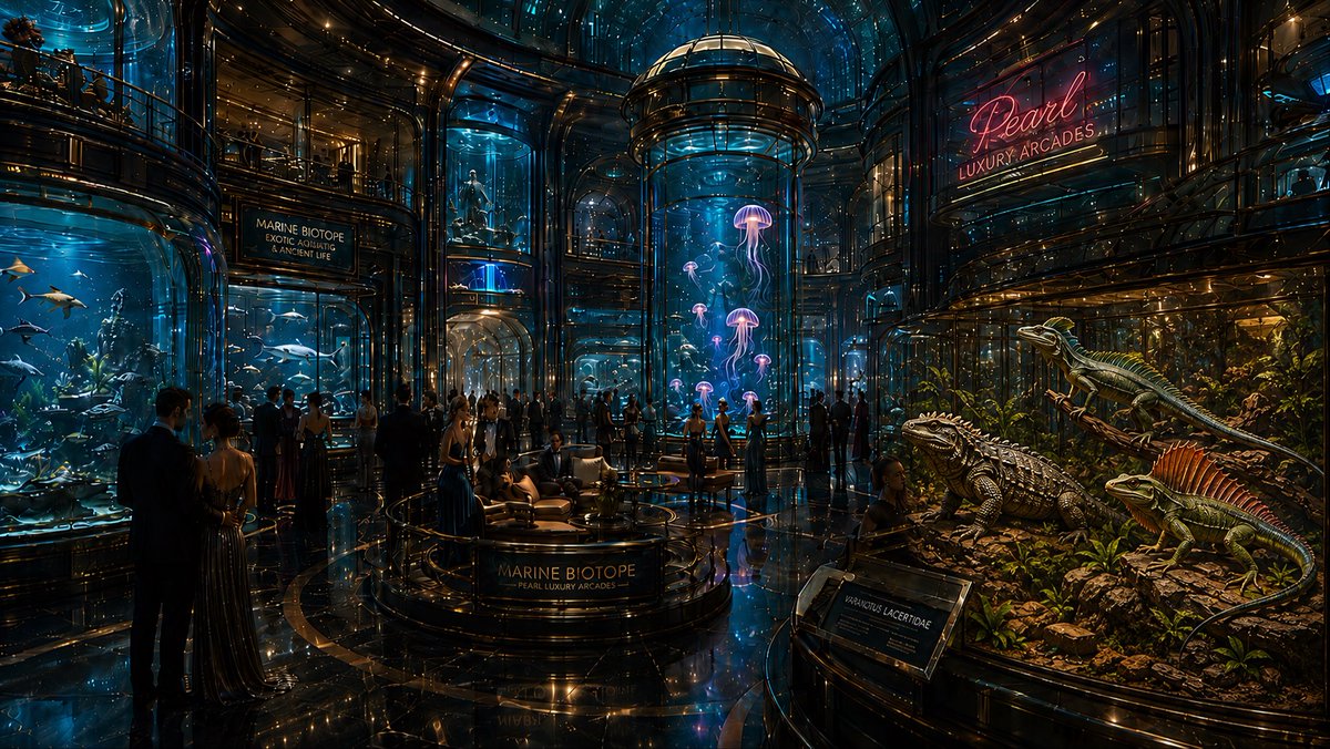 00101Recon's tweet photo. Welcome to the Marine Biotope of Atlas Abyss—an underwater sanctuary where futuristic luxury meets the deep. Glowing jellyfish, ancient marine life, and hidden ecosystems await below.

#AIArt #ChatGPT #DALLE #GermanAIArt #AtlasAbyss #MarineBiotope #DeepSeaCity #OceanWorld https://t.co/0IwBNlydHx