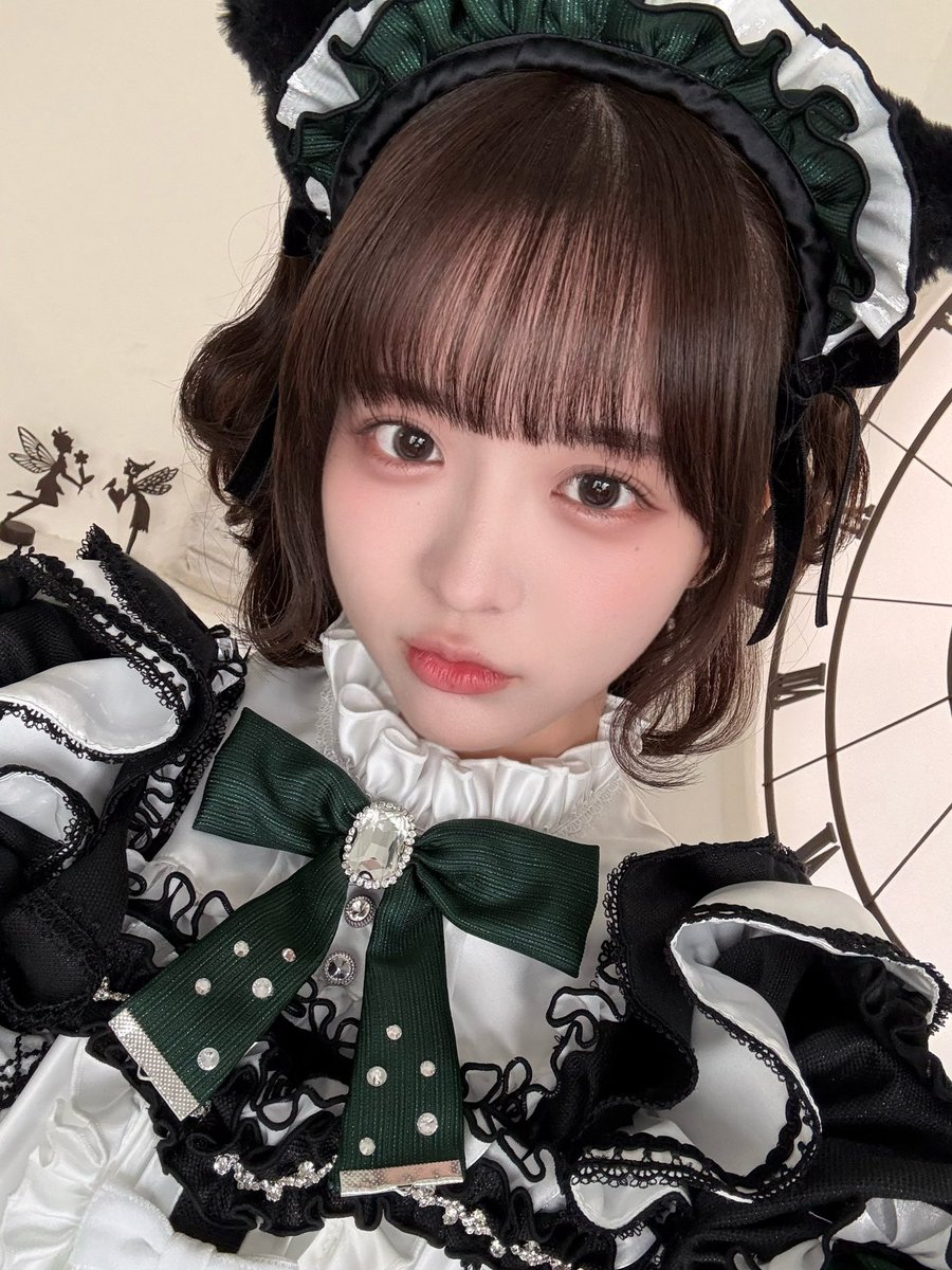 onomidori0's tweet photo. ୨♡୧       ゆら猫プロデュース        ୨♡୧ 
                     
                    -コンカフェ -     

         🐈‍⬛🎀ニャミュレット🐈‍⬛🎀
  
衣装モデルを担当させていただきました♡ https://t.co/5WU98s4VWe
