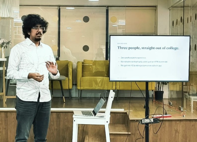 prernaa_agarwal's tweet photo. @ycombinator backed founder Prajwal Prakash, Co-Founder & CTO of @goClueso , shared how they found their PMF, lost their way, found it again and what PMF actually felt like when it arrived.
The room was quiet in the way rooms get when someone is being genuinely honest.
#aibuild https://t.co/7GLJE8QY1o