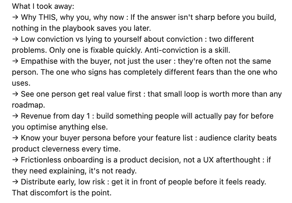 prernaa_agarwal's tweet photo. @ycombinator backed founder Prajwal Prakash, Co-Founder & CTO of @goClueso , shared how they found their PMF, lost their way, found it again and what PMF actually felt like when it arrived.
The room was quiet in the way rooms get when someone is being genuinely honest.
#aibuild https://t.co/7GLJE8QY1o